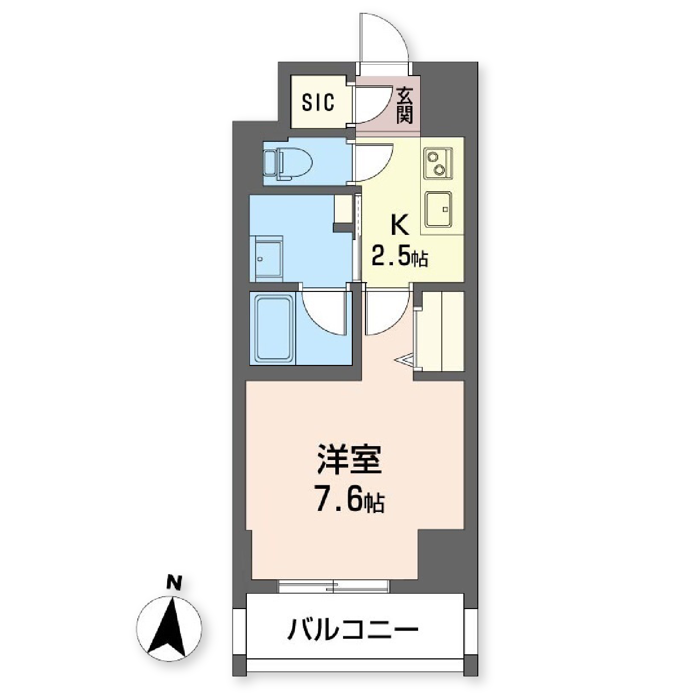 ロイヤルパークヒルズうめきた0603号室の間取り